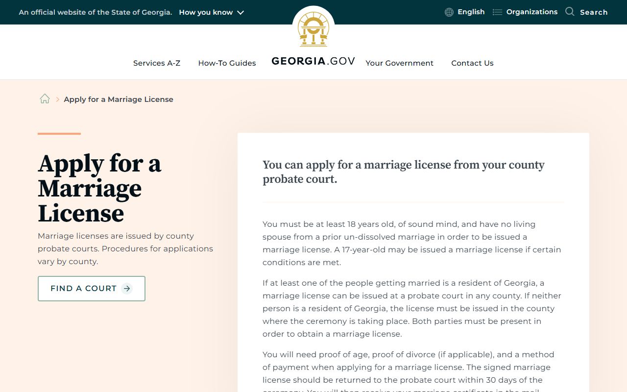 Columbia County marriage records Georgia marriage license overview